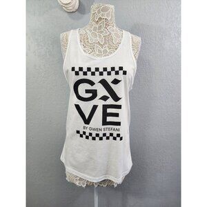 Gxve By Gwen Stefani White Tank Top Bella+Canvas L